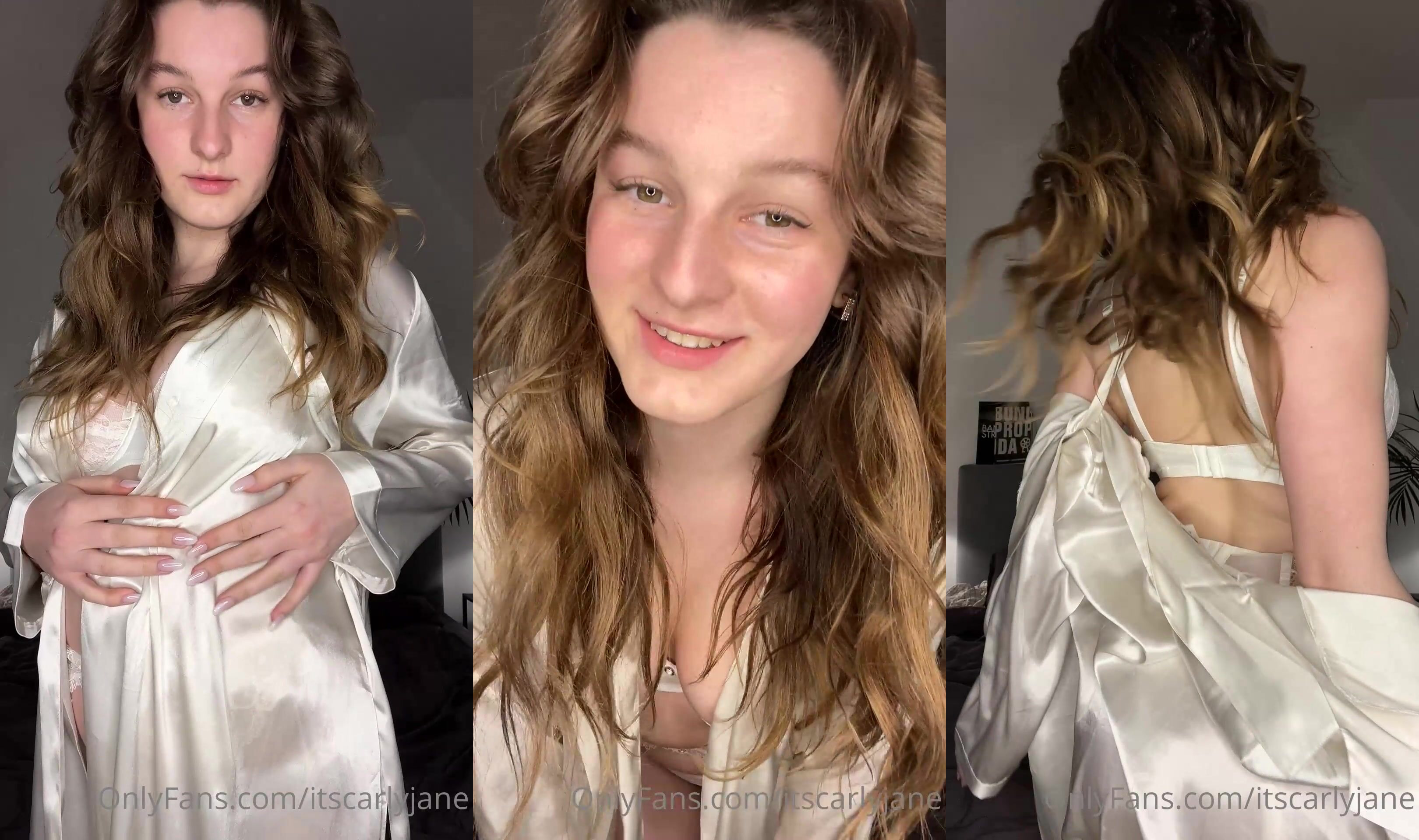 Carly Jane - Getting Naked And Plays With Her Pussy