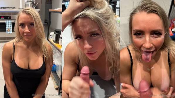 Blondeadobo - Receiving A Facial After Blowjob